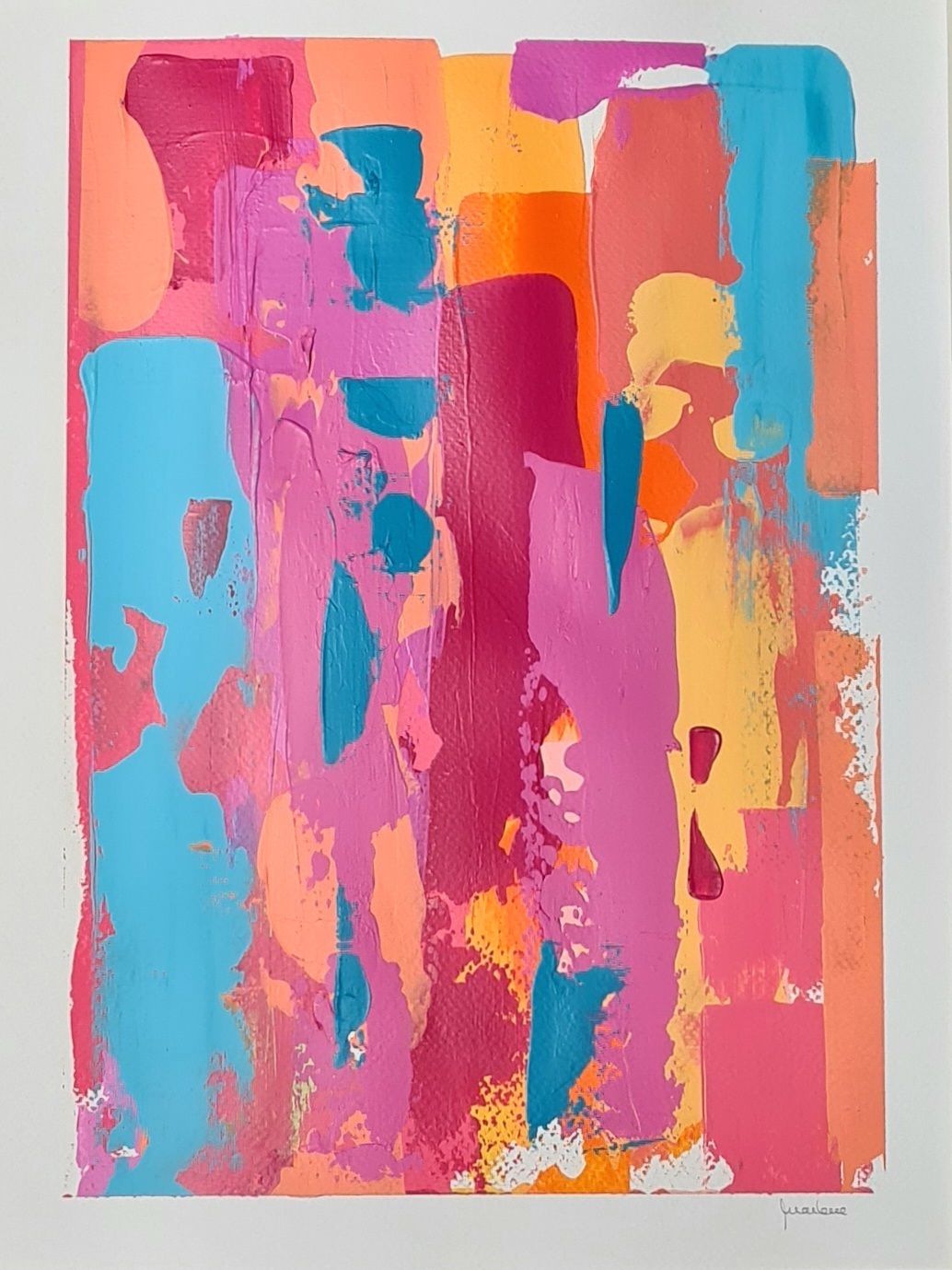 Resquícios n °11 Série III , Pintura Acrílico Retrato original por Ana Marlene Lima