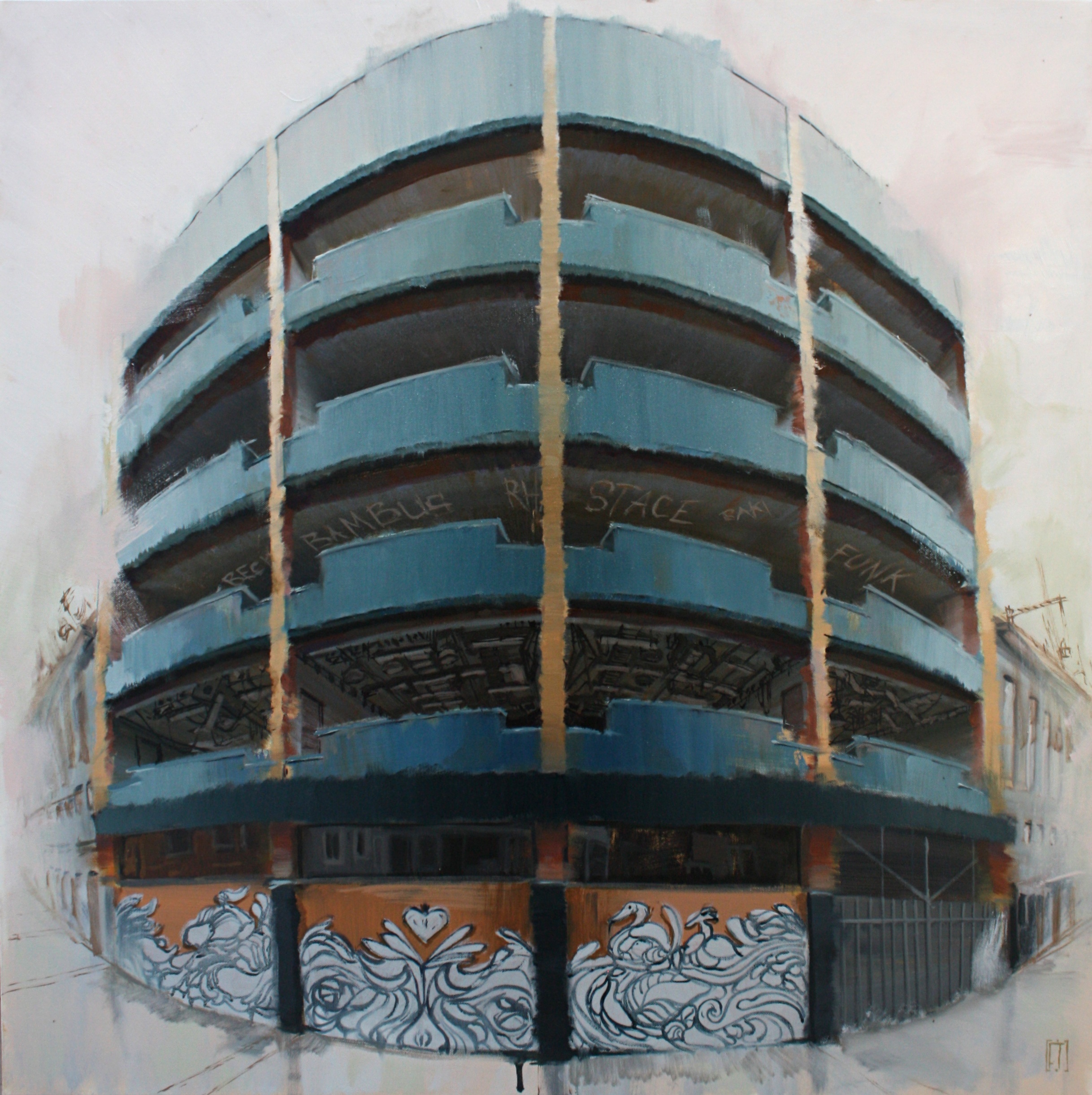 Beck Bambus Rha Stace Raki Funk, Pintura Tela Grande formato original por Fernando Teixeira