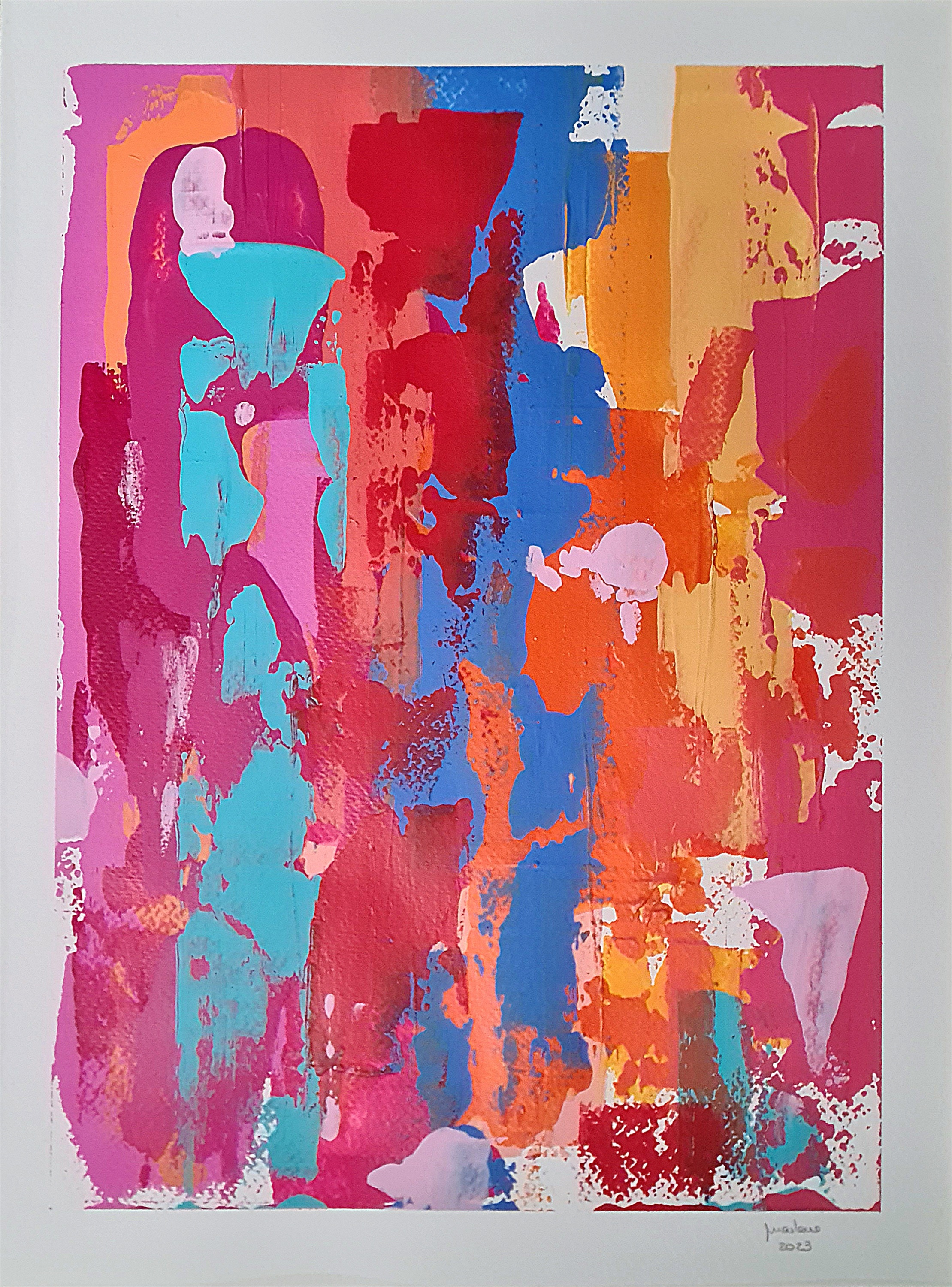 Resquícios n°8 Série III , original Portrait Acrylique La peinture par Ana Marlene Lima