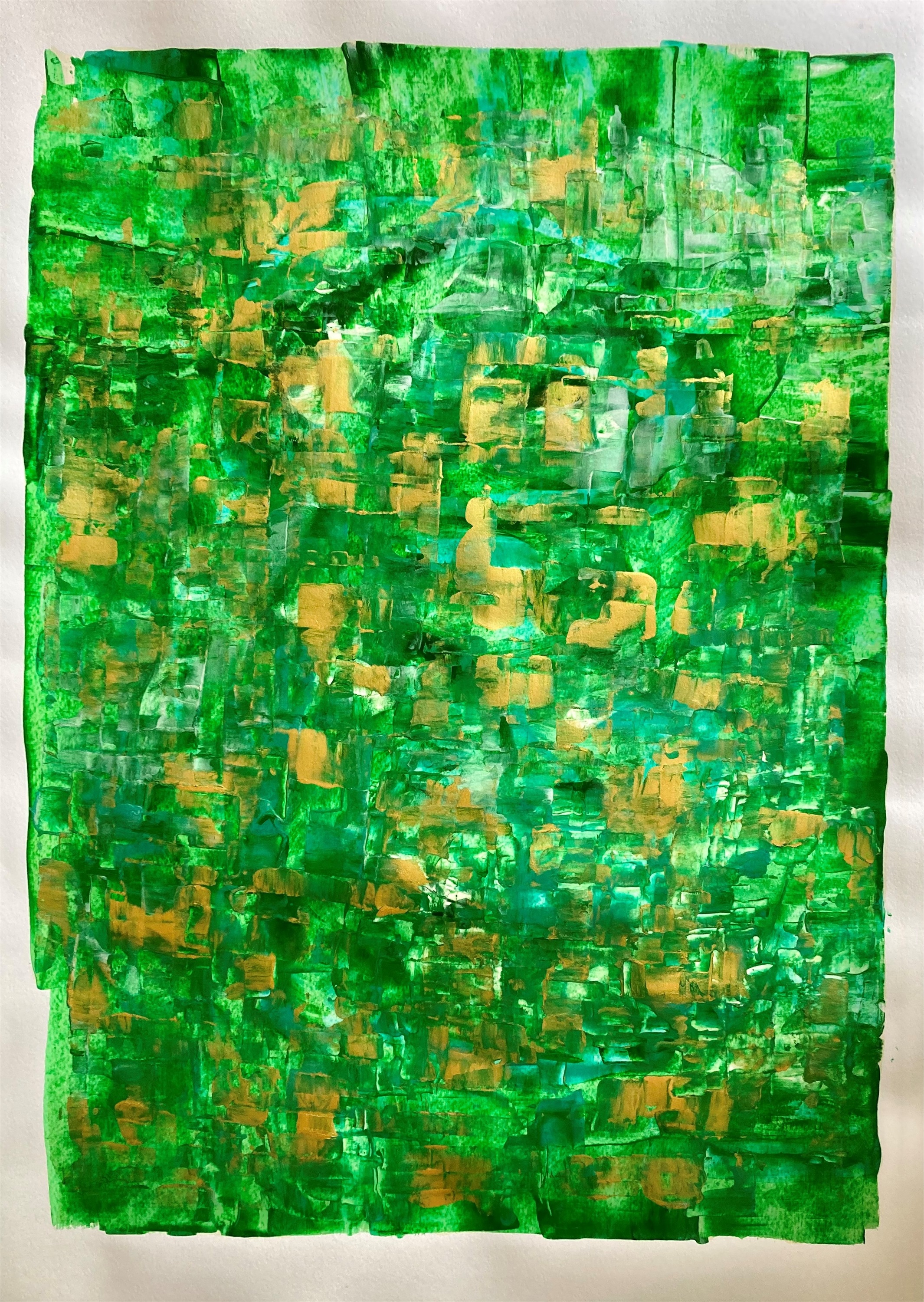 "Lux", Pintura Técnica Mista Abstrato original por Nina  Onaur