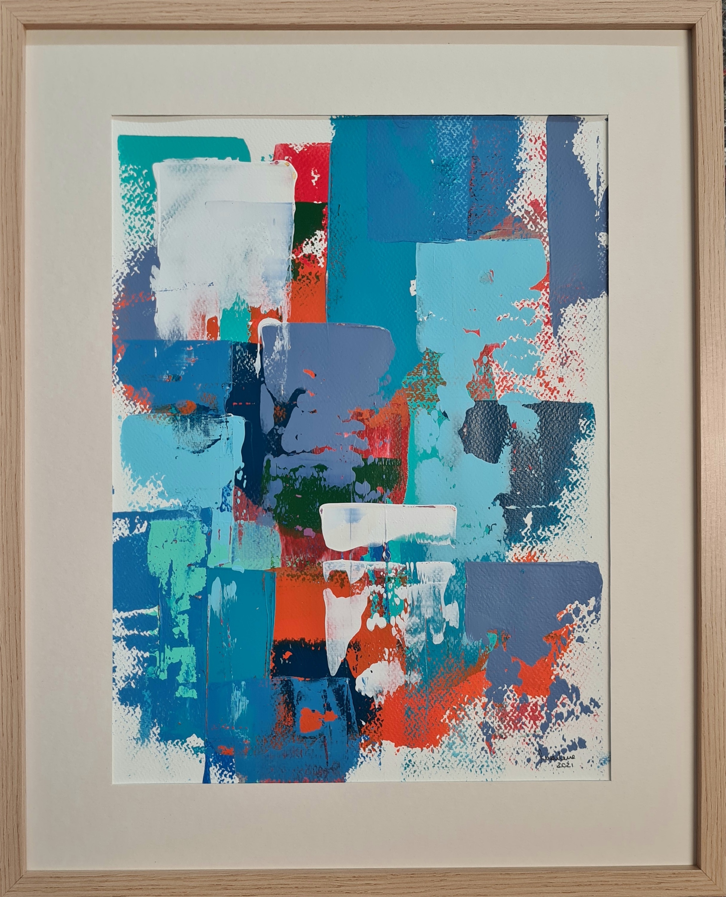 Resquícios nº5, original Femme Acrylique La peinture par Ana Marlene Lima