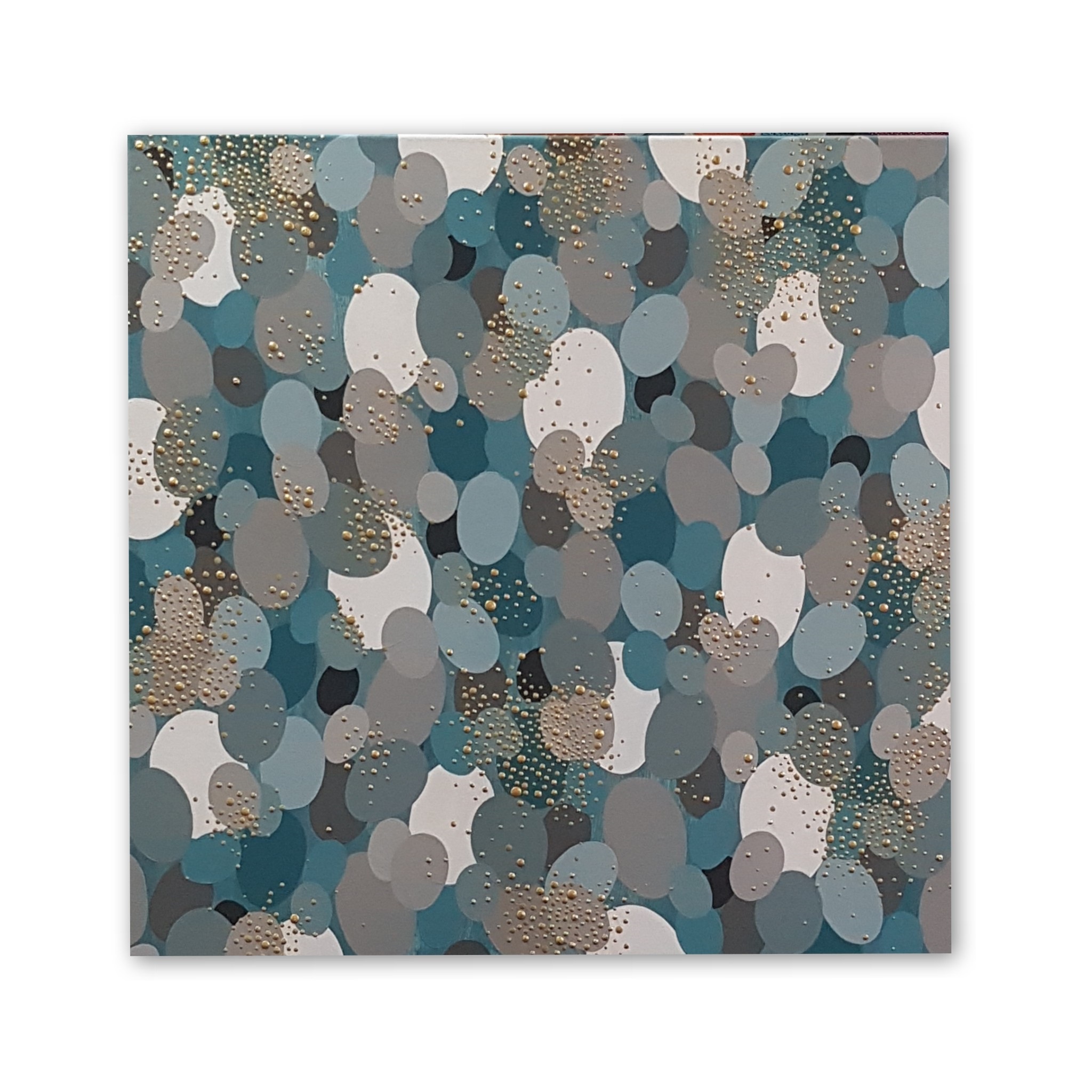 Artificial Light in a Rainy Day, Pintura Acrílico Abstrato original por Ana Marlene Lima