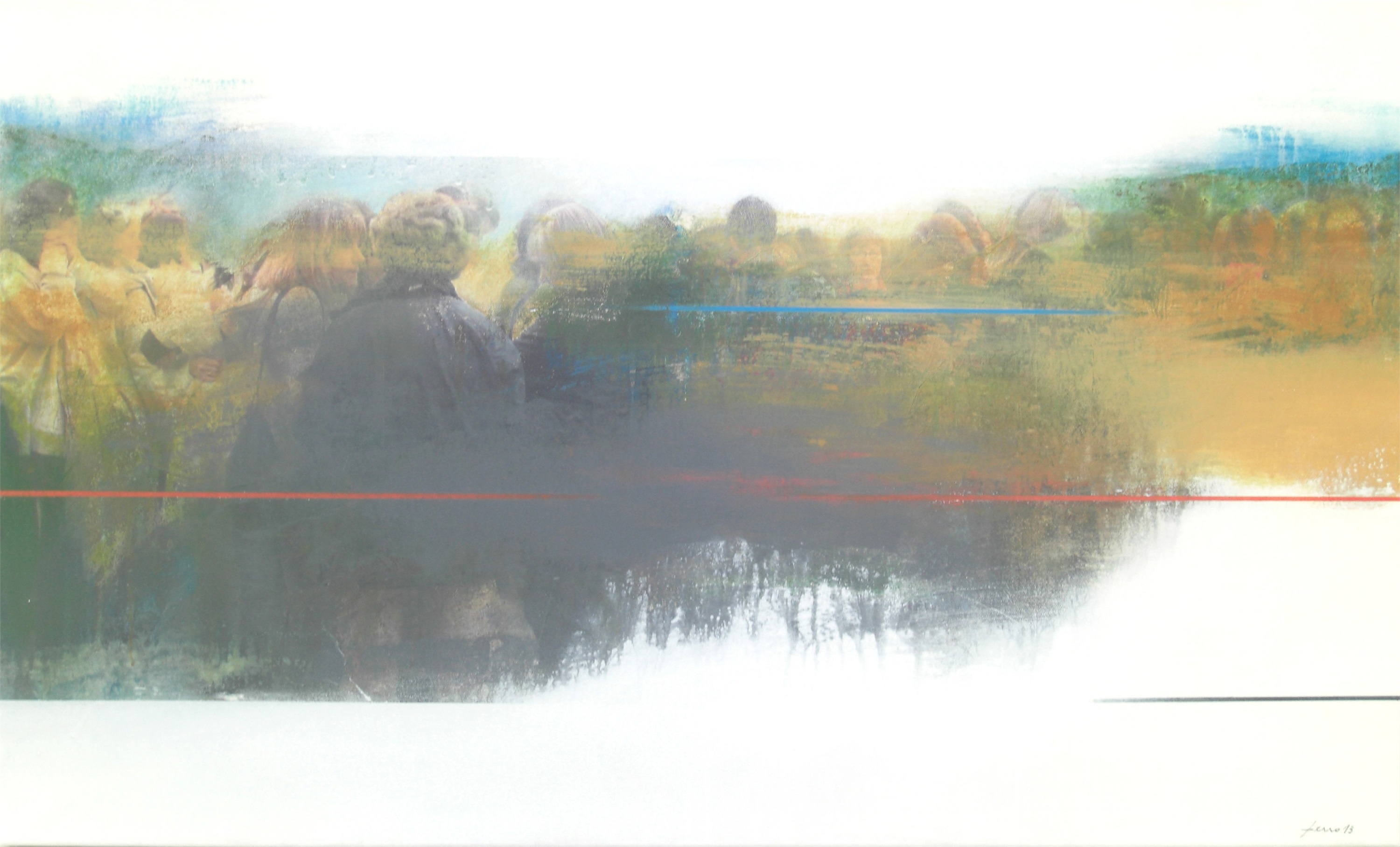 Paisagem Sem Ti XV, original Paisaje Acrílico Pintura de Francisco Ferro