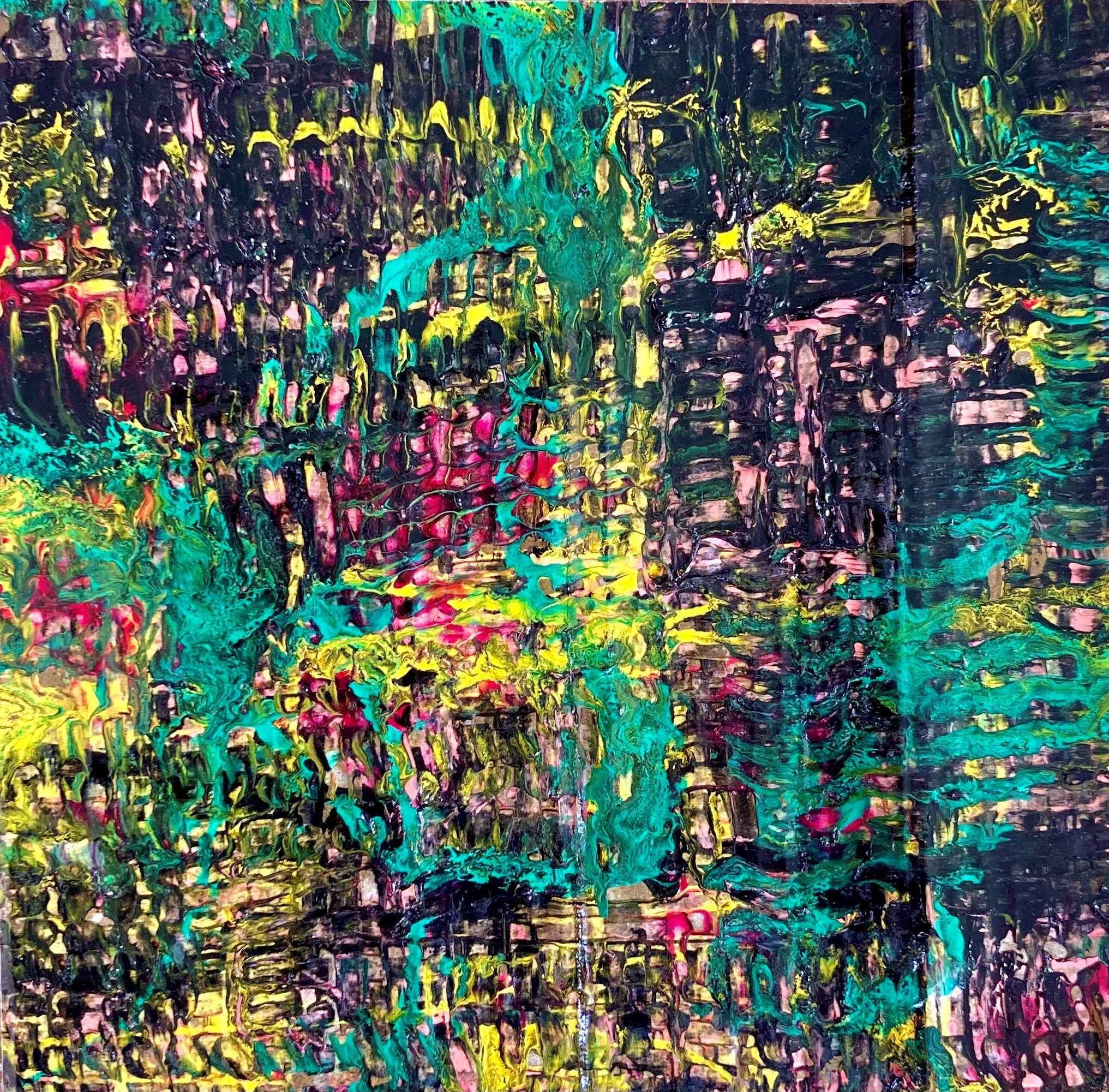 Scale X, original Animals Mixed Technique Painting by Nina  Onaur