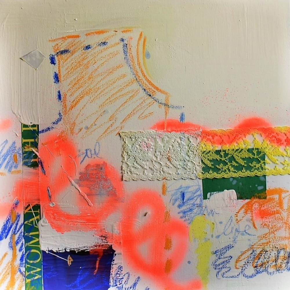 Circle of Live # II, original Animals Mixed Technique Painting by ELISA DA COSTA