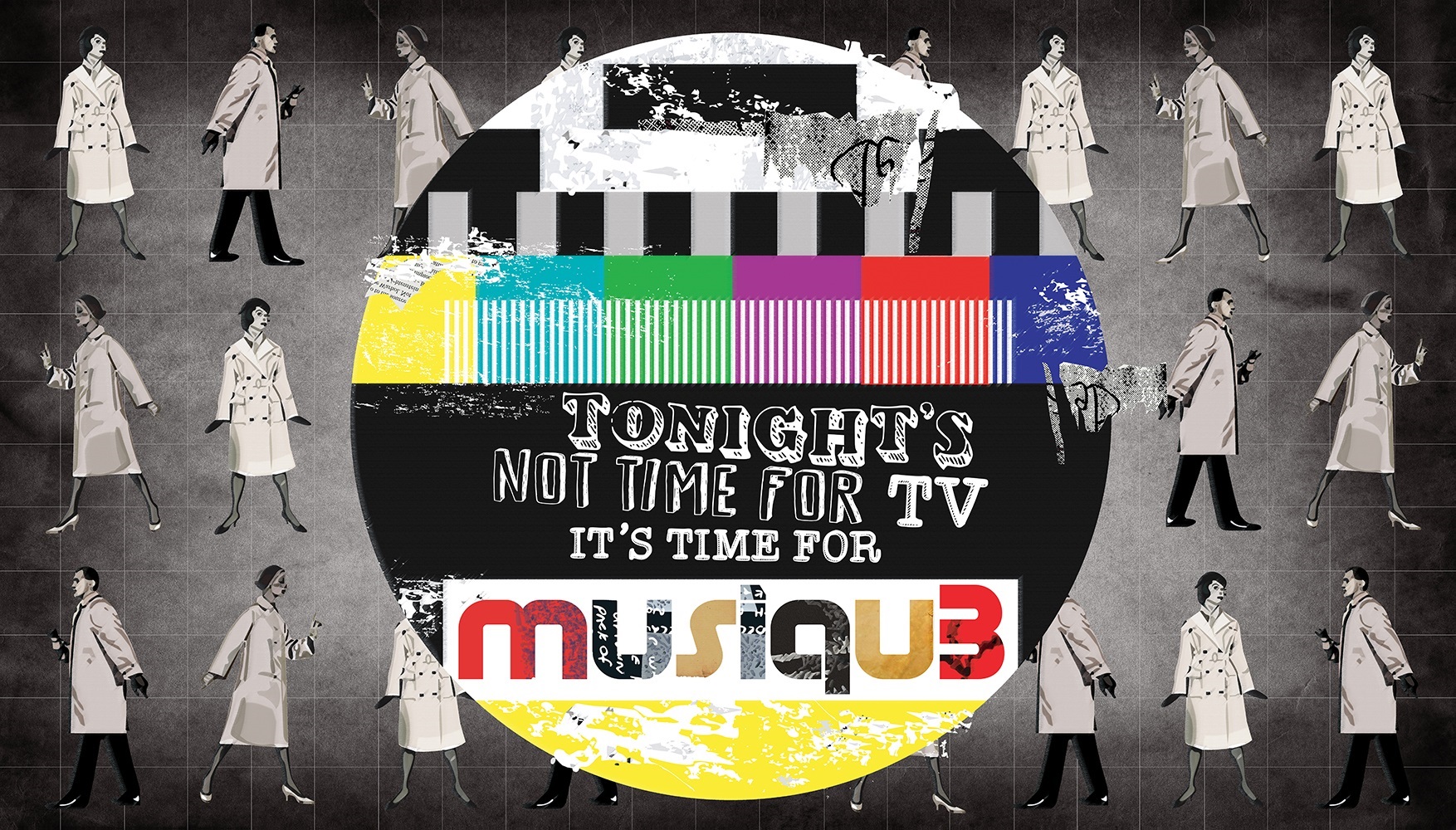 Musique (Tela), original Avant-Garde Canvas Drawing and Illustration by Maria João Faustino