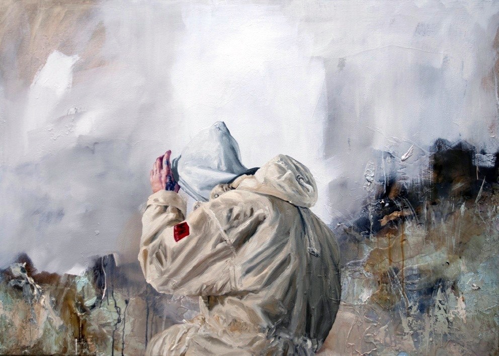 Arsenale, original Gros Toile La peinture par Chris Stevens