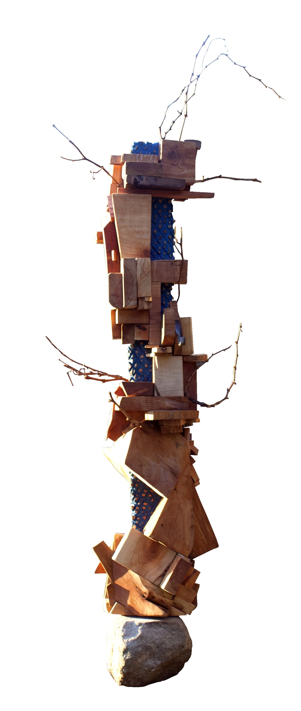 Edifício terra I, original La nature Bois Sculpture par Miguel  Neves Oliveira