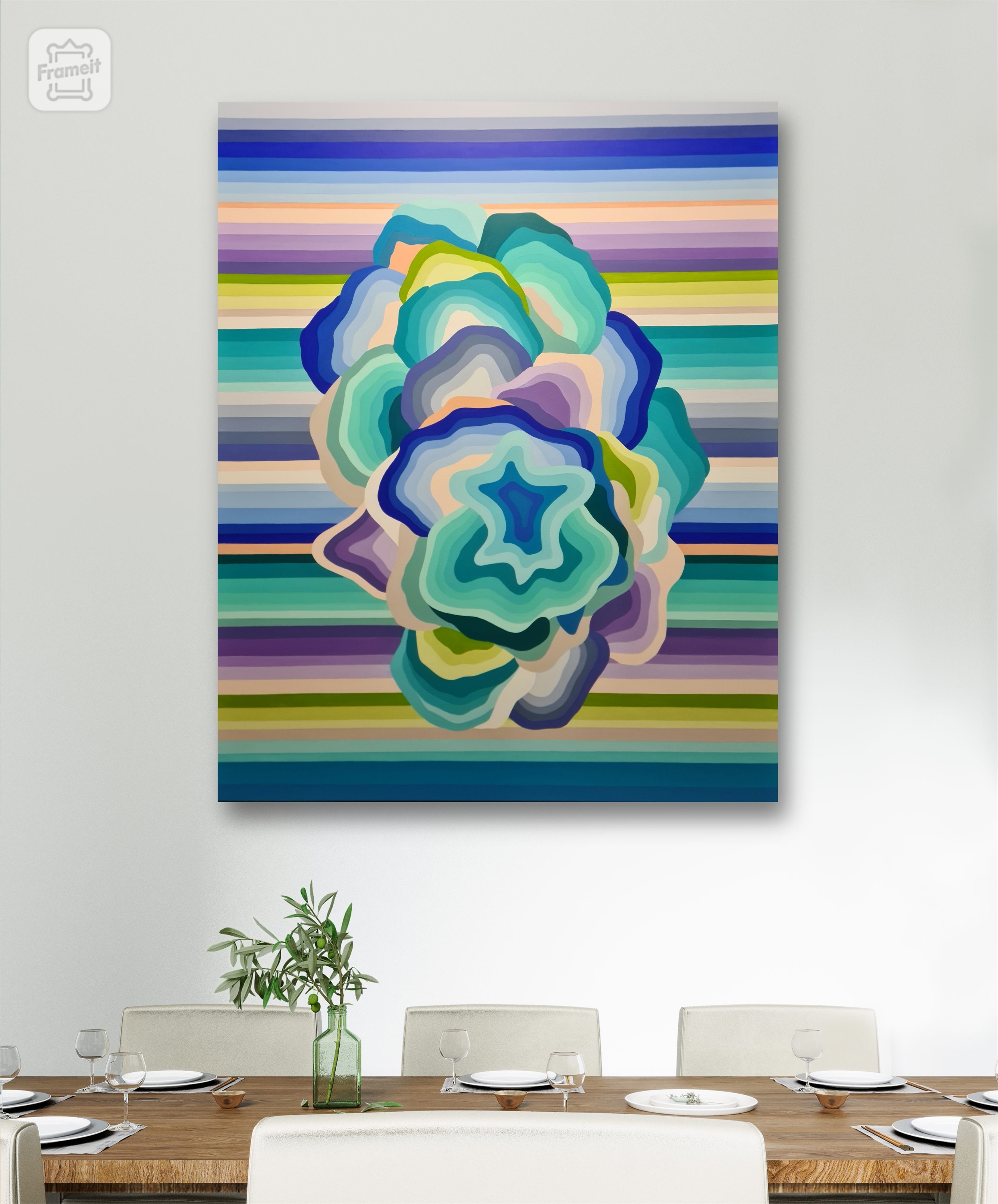 Marulho, original Minimaliste Acrylique La peinture par Ana Marlene Lima