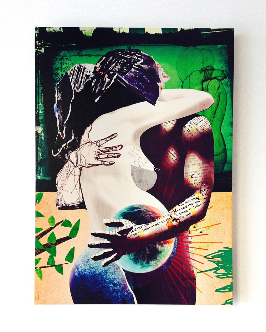 It starts with the letter that turns a word into a wor(l)d and makes it go 'round, original Resumen Lona Dibujo e Ilustración de Maria João Faustino