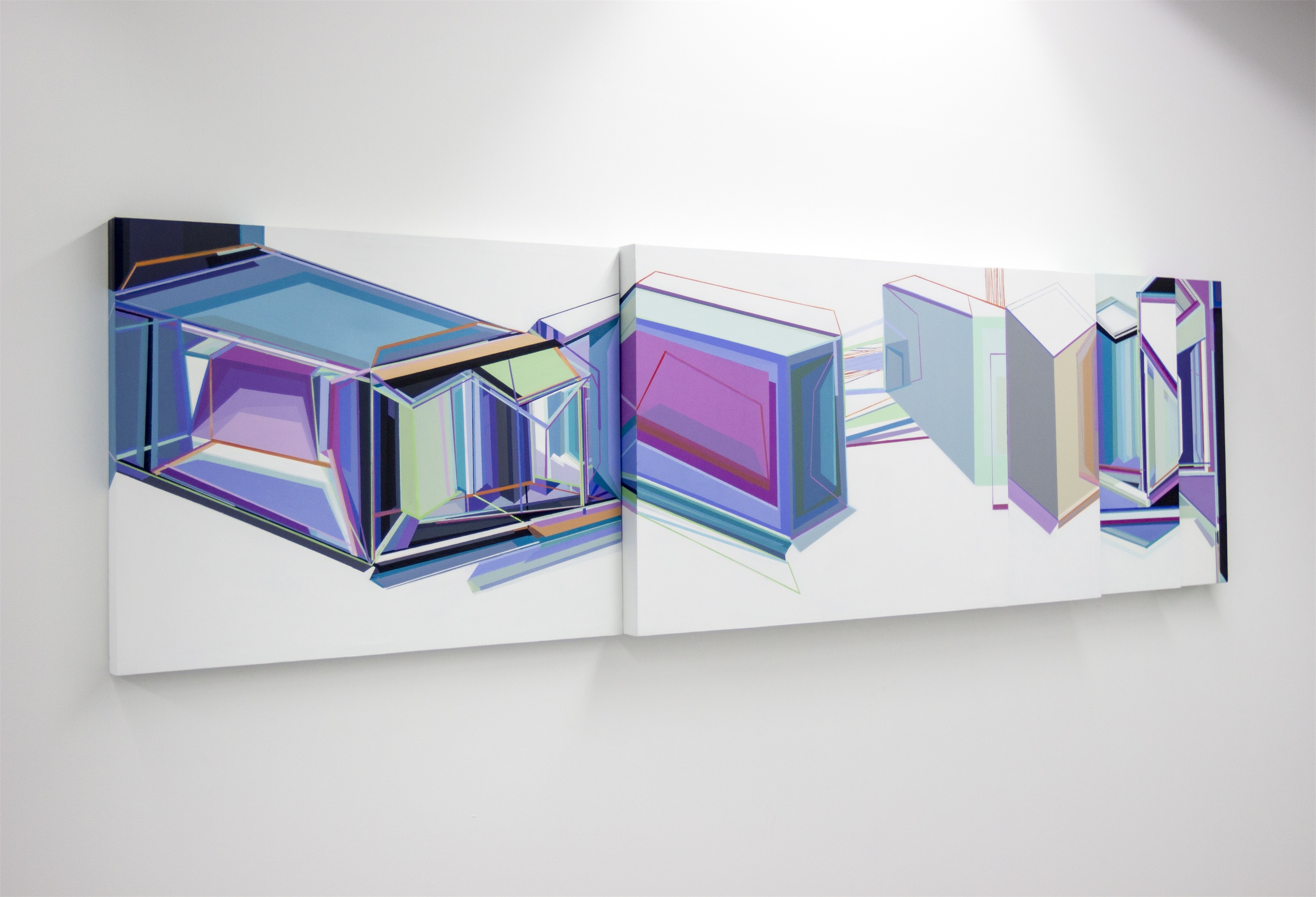 Solução de habitação #8, original Abstract Acrylic Painting by Ana Pais Oliveira