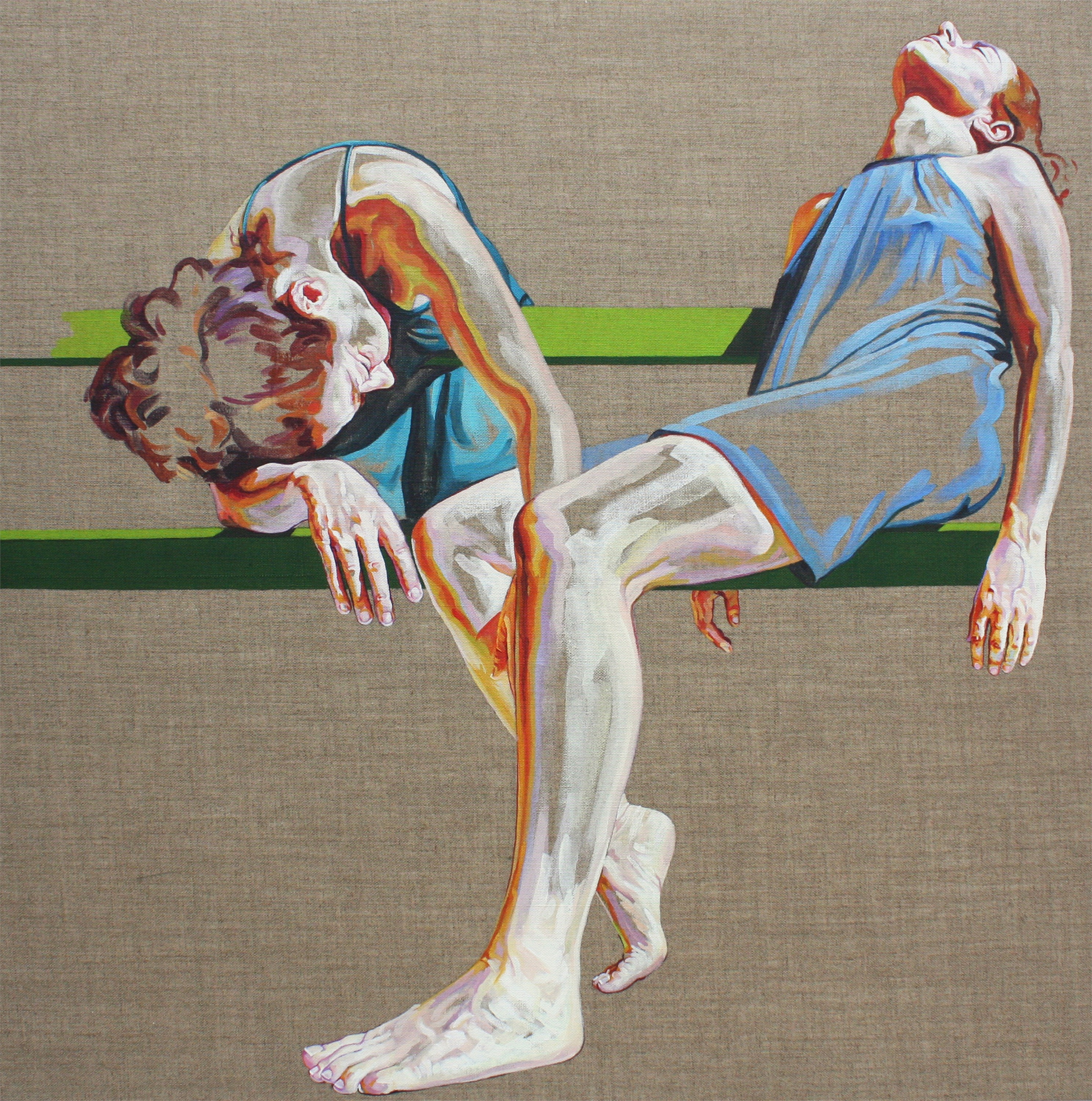 Ascensão, original Body Acrylic Painting by Cristina  Troufa