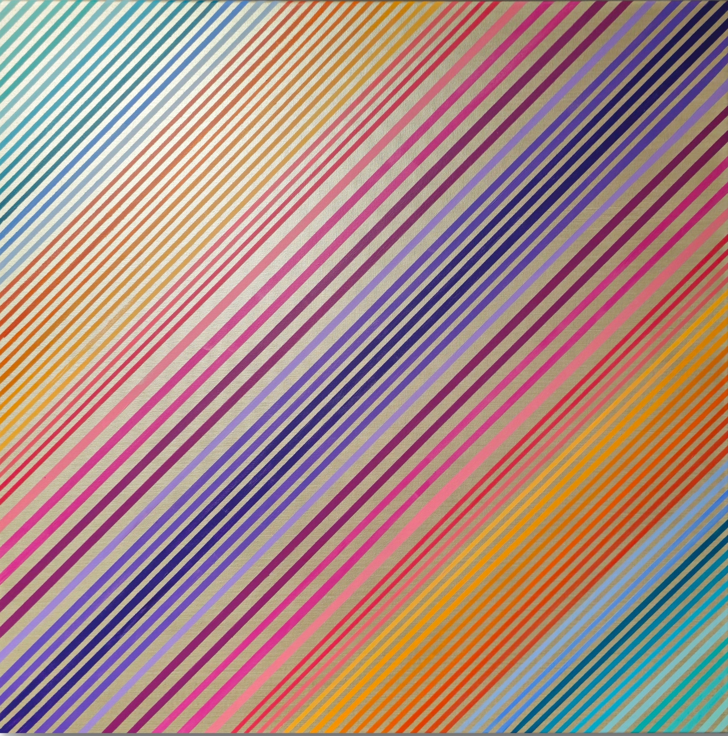 Giocoso em Prateado, original Portrait Acrylic Painting by Ana Marlene Lima