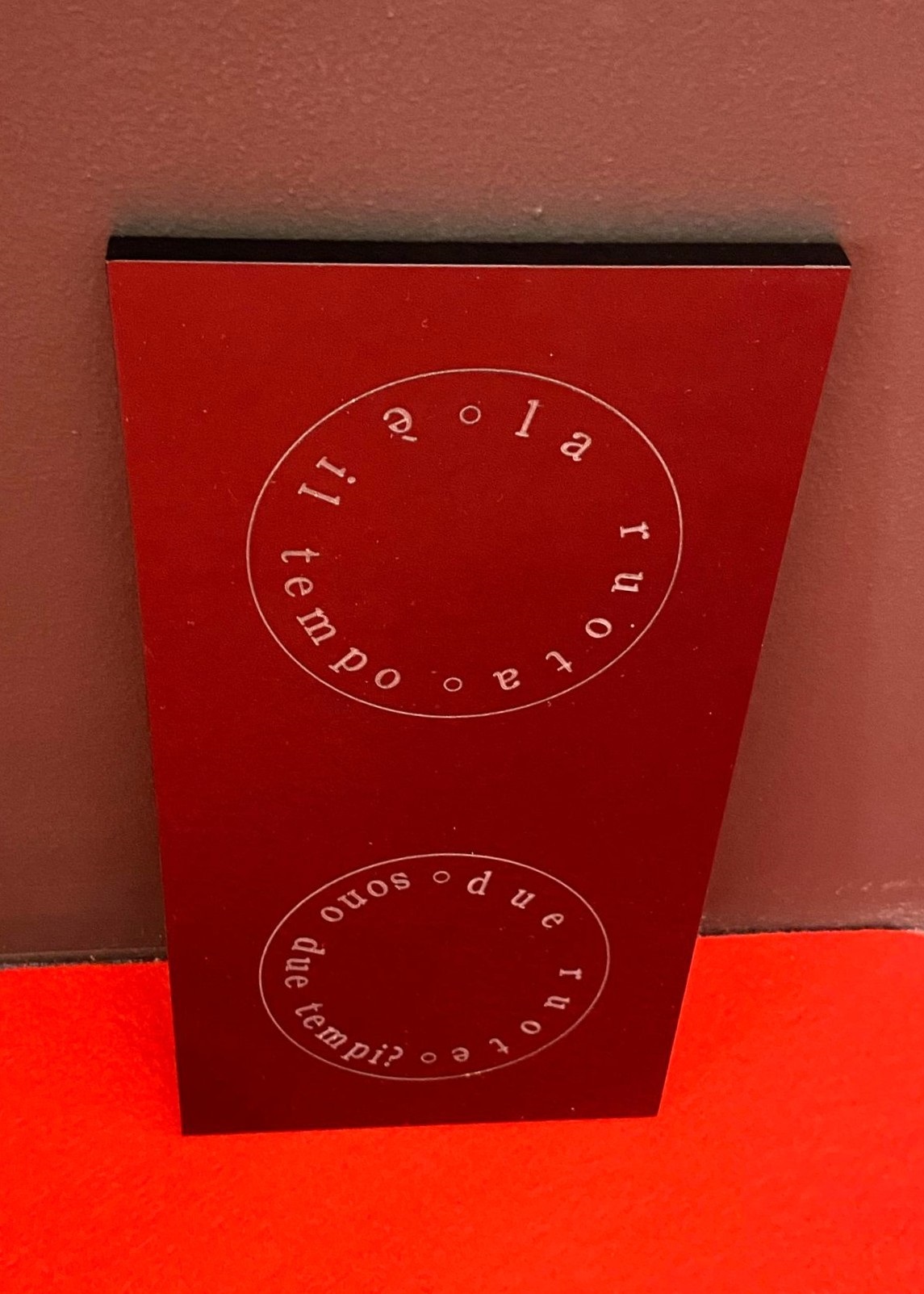 “la ruota è il tempo”, original Resumen Técnica Mixta Escultura de Giancarlo  Pavanello