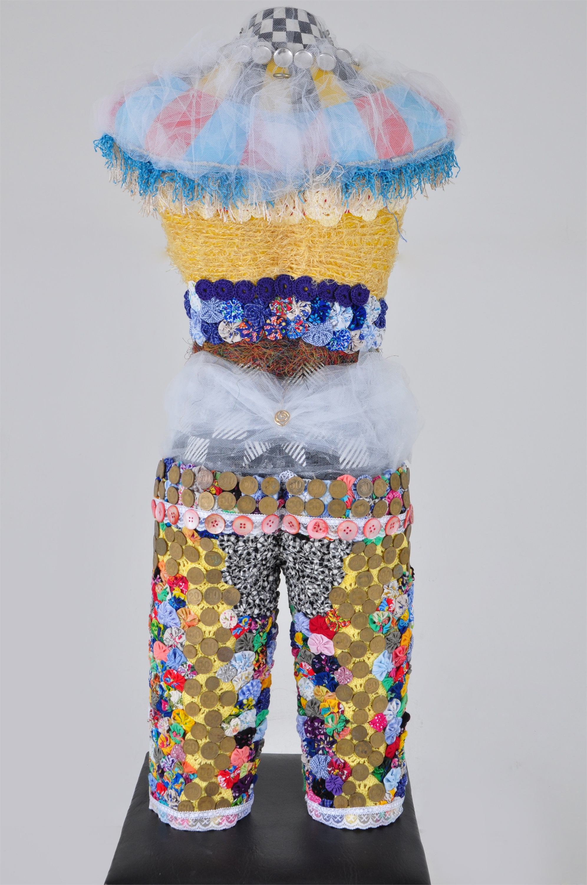 Virgem, original Body Mixed Technique Sculpture by Zélia Mendonça