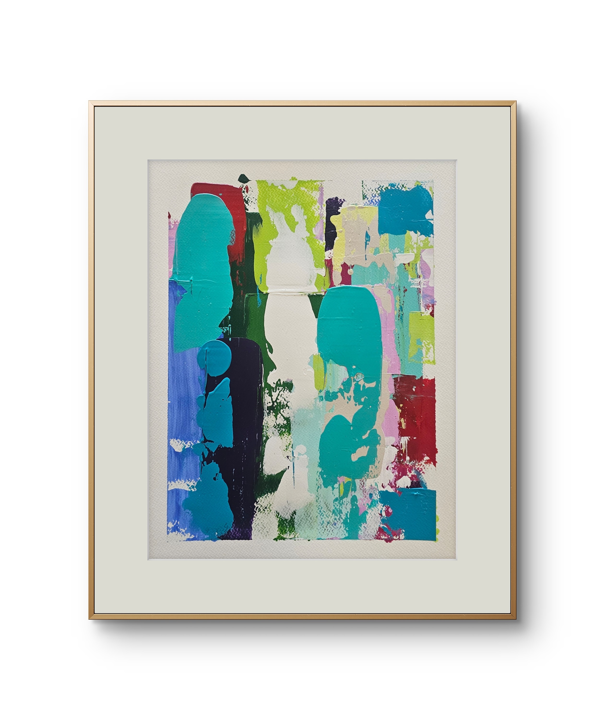 Resquícios Série VI 8, original Woman Acrylic Painting by Ana Marlene Lima