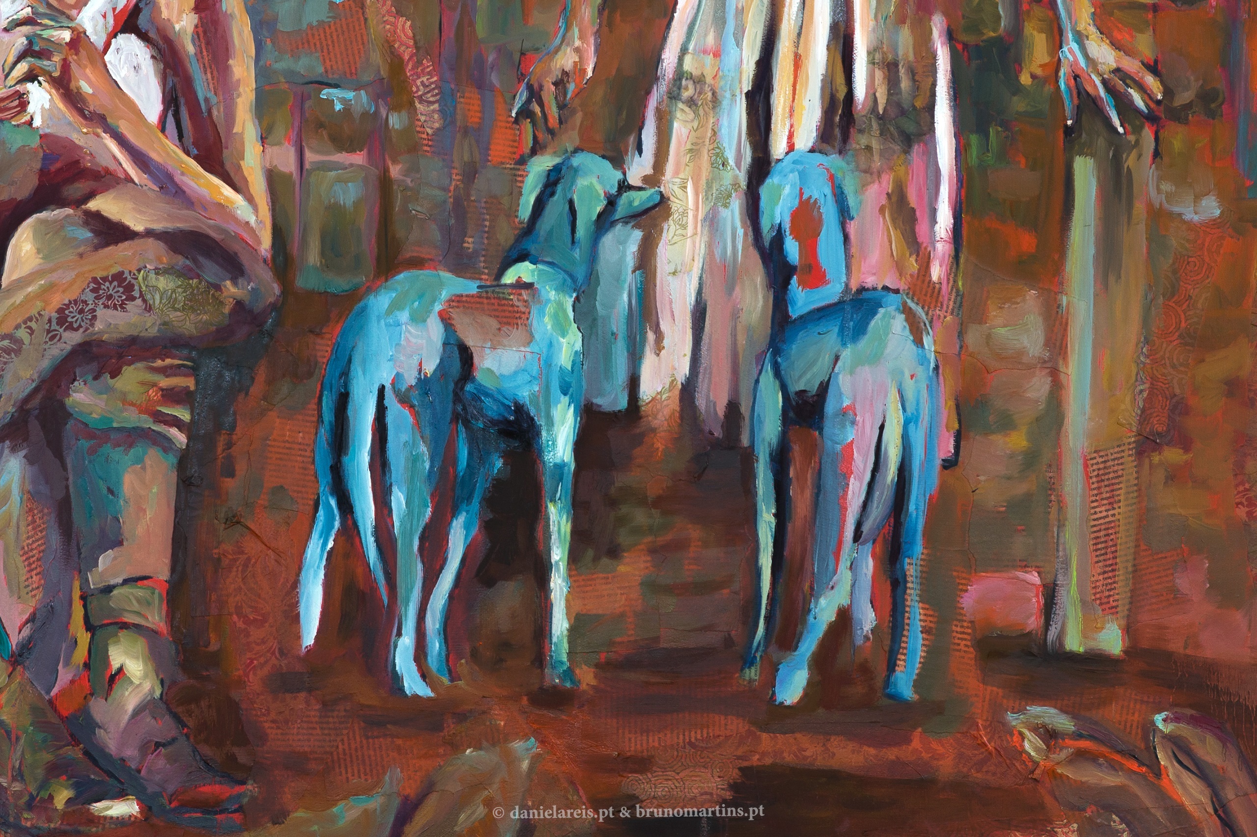 A Pecadora Queimada e os Anjos Harmoniosos, Pintura Óleo Paisagem original por Daniela  Reis